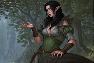 make an dnd character art and dnd character art