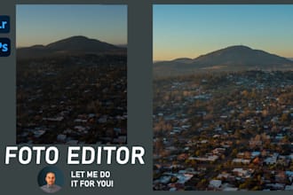 edit landscape,travel,wildlife,nature or drone photos to look pro