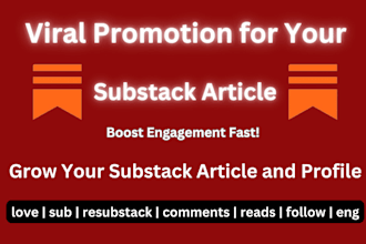 viral promotion for your substack article