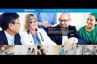 build doctor website medicare website healthcare website dentist website