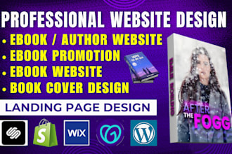 book author website, author website redesign, ebook website, author landing page
