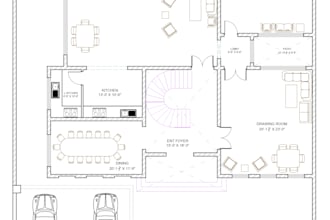 do autocad drafting for house apartment and building floor plans