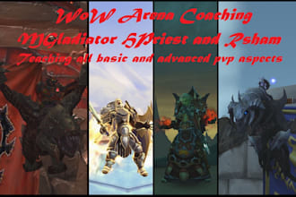 coach you in pvp arena, blitz, with 2 mglad heal and dd, tww eu