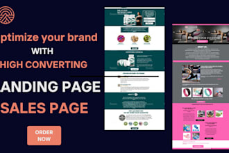 design highly responsive shopify landing page, sales page, pagefly