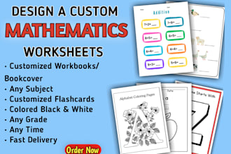 design custom maths worksheets for you