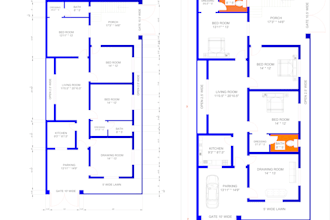 be your architect, draftsman for house plans, 2d floor plan