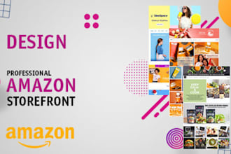 create amazon storefront design or brand store