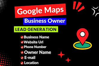 find google map business owner contact list lead generation