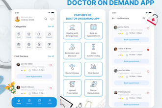 custom healthcare app, telemedicine app, doctor on demand like zocdoc or teladoc