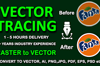 do vector tracing or convert raster to vector quickly