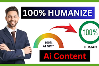 edit, rewrite and humanize ai, chatgpt articles, content