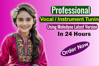 pitch correct autotune or melodyne your vocals or music professionally