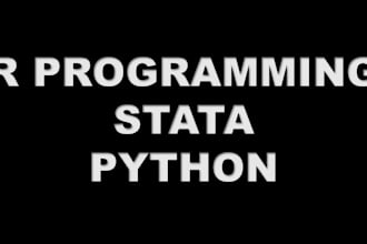 teach r programming , python and stata data analysis