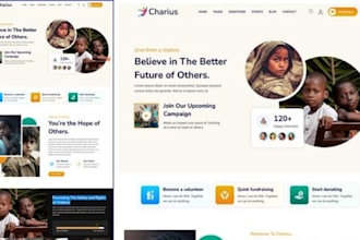 wordpress charity website ngo website nonprofit website donation website