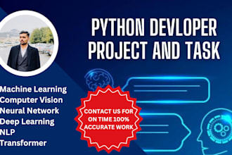 do python programming and build ml and CV nlp projects