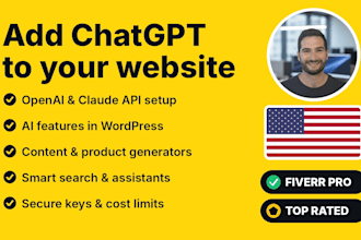 integrate chatgpt, claude or openai api into your wordpress website or web app