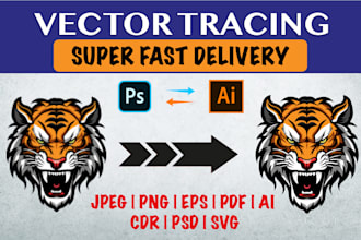 do vector tracing, recreate, vectorize, convert to vector, vector map, upscale