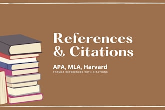 create and format references citations in apa, mla, harvard