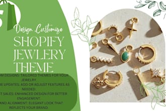 do custom shopify jewelry theme design and optimization