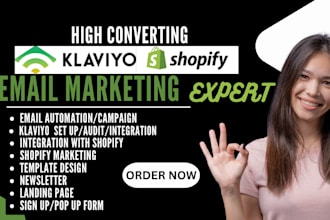 setup klaviyo email marketing campaign shopify email flows klaviyo expert audit