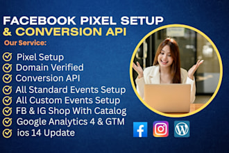 setup facebook pixel and conversion API, ios 14 update for precise retargeting
