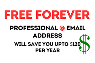 create a professional domain name business email address