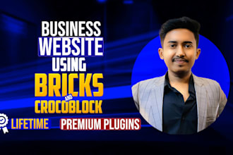 design a business website with bricks builder