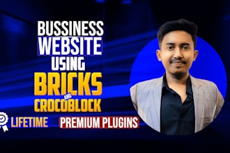 design a business website with bricks builder