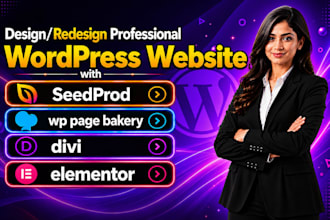 design redesign wordpress website with elementor divi seedprod wp page builder