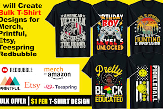provide professional bulk t shirt design services