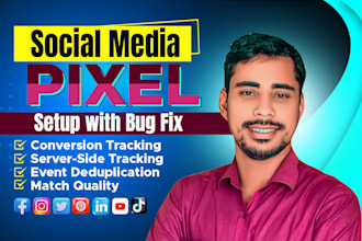 setup tiktok pixel snapchat pixel pinterest pixel meta pixel conversion API GTM