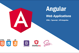 develop full stack angular frontend and c sharp dot net backend websites