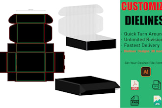 do mailer box, shipping box designs with 3d mockups