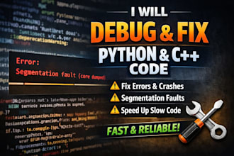 debug and fix python or cpp code