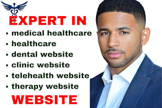 design medical website healthcare dental clinic telehealth physiotherapy therapy