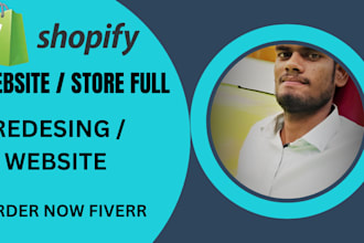 shopify website full design and store design expert