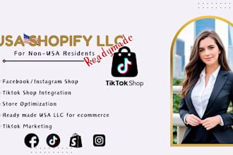 setup USA llc tiktok shop ein for non residence ecommerce marketing