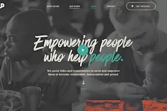 build nonprofit, ngo, charity website with donation system