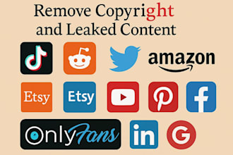 remove leaked infringing onlyfans reddit google tiktok fb ig shopify under dmca