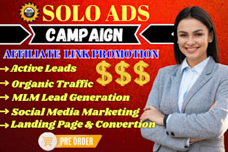 do viral solo ads USA affiliate MLM link promotion, clickbank lead generation