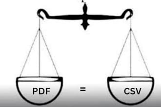 do I will convert PDF to csv and others format