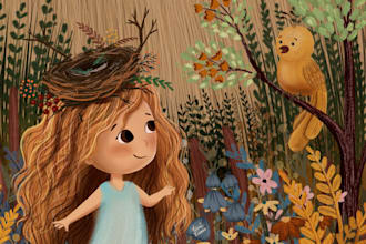 create childrens book illustration