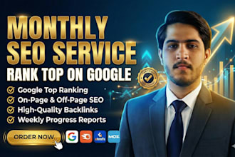 rank website with monthly seo service for top google rankings