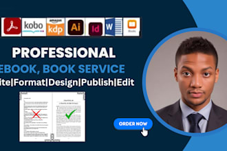 write edit format  design upload publish  book ebook on amazon kdp kindle lulu