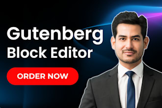 create modern wordpress website with gutenberg block editor