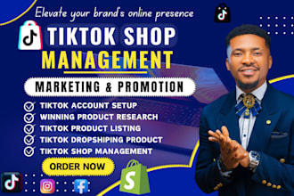 setup up a tiktok shop, manage tiktok shop and ads, tiktok marketing management