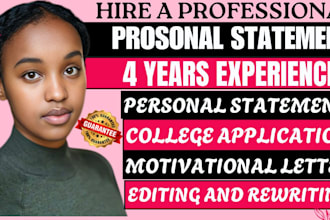 edit your personal statement, college admission, common app, scholarship essay