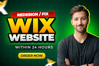 create wix website design, wix redesign, wix studio with ecommerce