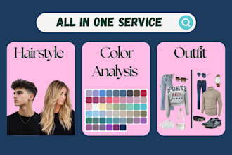 give you hairstyle, outfit and seasonal color analysis