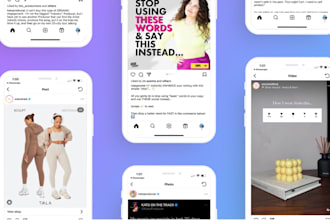 design attractive instagram posts, reels and content